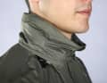 Nothing flutters: the hood can be stowed away in the collar when not in use | Georg Grieshaber