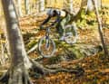 The Element in action: with 130 millimetres of suspension travel, it fits the trail category perfectly