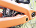 There is a flip chip on the rear triangle that can be used to extend the chainstay length by 10 millimetres.