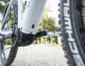 The Bosch Powertube battery is firmly integrated into the down tube. The motor must be removed to remove it.