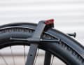 Special panniers can be attached to the rails at the rear, and the rear light is slimly integrated.