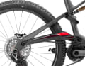 The distinctive rear swingarm on the R.XX is noticeably slimmer than on the other Rotwild bikes featuring the Elevated Box Design.
