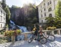 A highlight on the Alpe Adria cycle path is the waterfall in Bad Gastein
