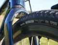 Hoping for lots of dry trails, Sandra opted for the Maxxis Reaver.