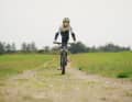 It doesn't have to be the bike park with children. With creative ideas, even the dirt track can become a playground.