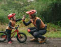 A short debriefing and then a high-five from Dad: reflection is needed to turn experiences into effective learning experiences.