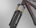 The thick Fox 38 may be heavy, but it gives the Patron a strong downhill performance and a lot of confidence off-road.