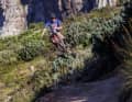 Bjorn Riley pulls his Scott Spark RC into the air with playful ease. Hardly any other cross-country racer has as much style as him.