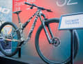 Megamo is showcasing not only a 32-inch gravel bike but also an XC full-suspension bike as a prototype at Sea Otter.