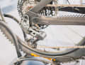 The GX rear derailleur is powered by the battery.