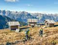 There is no wheat beer in the huts... It's only available after a good few metres on the trail.