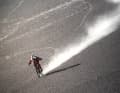 The clock showed 165 km/h when Markus Stöckl roared down a volcano in Nicaragua on a production bike (Mondraker Summon).