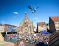 Karriere-Highlight: Teilnahme am Red Bull District Ride 2022 in Nürnberg. Lukas startet mit den Besten der Welt.