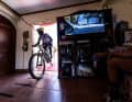 Right through the living room, where can you find something like that? Tomas Slavik shoots towards the goal.