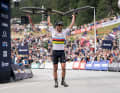 Home victory: Nino during the World Cup in Lenzerheide (2023).