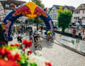 The riders competed in groups of five