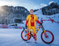 Fabio Wibmer, himself almost a living legend, wants to ride the Streif - the equally legendary ski piste in Kitzbühel - by bike. Not as the first...