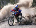 Known for his powerful new school style, Remy Morton at the Red Bull Hardline with his 26/24 Specialized mullet demo without chain.