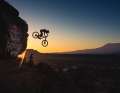 Vaea Verbeeck drops into the sunset. Could it be more romantic?
