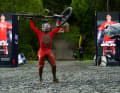 Ganz oben auf dem Affenfelsen: Superbruni beim ersten Worldcup in Bielsko-Biala.