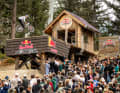 Among the world’s best in MTB slopestyle: Erik Fedko, pictured here at the Red Bull Joyride in Whistler.