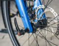 Thru axles like on the Simplon and Merida provide stiffness and make wheel removal easier. A clear advantage.