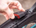Clever: A rear light can be fitted to the rear mudguard.