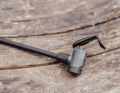 Dust cap and clamping lever in one. But not quite as practical to use