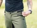 The waistband can be adjusted with Velcro