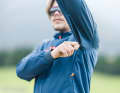 The upper part of the jacket is thickly lined. It's good that there is ventilation under the sleeves