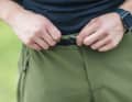 The waistband adjustment via hooks and eyelets is a little fiddly