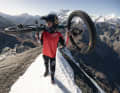 Right at the top: Franco-Swiss Jérôme Caroli on the summit of the Alps. It's about to get serious!