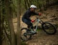 A long, flat frame isn’t always an advantage on uphill sections. The Scott Spark DC makes up for this with its modest weight and good efficiency.