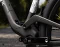 Two magnetic locking caps provide access to the shock in the down tube of the Scott Spark RC.