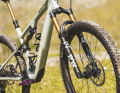 The Specialized Epic Evo 8 also features a 130 mm fork with 34 mm stanchions.