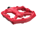 The Stamp 0 plastic pedal in bright red is...