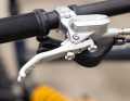 The British company Hope also supplies the brakes, which not only brake well...