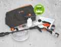 Stihl enters the cleaning tool market with its RCA 20 cordless pressure washer. Compact, flexible and mobile - these are the attributes with which the Hessian company wants to score points with bikers