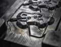 The brake callipers, for example, are first pressed in such moulds.