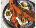 BAKED SWEET POTATO WITH GOAT'S CHEESE CREAM AND DUKKAH
