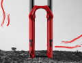 The blood-red casting is a tradition at Marzocchi. The Super Z costs 1289 euros at RRP.