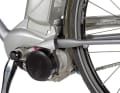Panasonic mid-motor: The battery, 250-watt motor with crank and bottom bracket formed a single unit and required a special frame with extra-long chainstays. The motor was therefore less suitable for use in mountain bikes than the Bosch Drive Unit - one reason why the Flyer X-Series attracted less attention at the 2010 Eurobike trade fair than the Haibike eQ XDuro with Bosch drive and sportier geometry. It was also not possible to fit a front derailleur to the system.