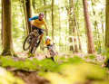 A trained eye: A passionate enduro biker will always find a feature to take off.