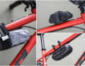 Small bags and boxes for mounting on the frame are ideal for transporting tools and accessories safely on the bike