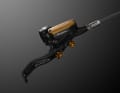 The brake is controlled via the EVO Master Cylinder, with a choice of standard or power lever. The control lever, however, is not fitted. Photo: Hope