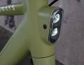 The front light is nicely integrated, but unfortunately only quite weak. Tenways has to help itself in the event of problems.