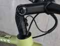 An adjustable stem is rare for lightweight bikes. Here it is.