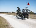 Avec le support pour roue de la remorque à vélo Chariot 2, Thule propose désormais un accessoire très pratique.