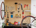 For example, the tool wall on which all the necessary utensils can be hung.