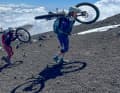 The last 500 metres to the summit (3400 m) are tough, it stinks of sulphur and the ground vibrates.